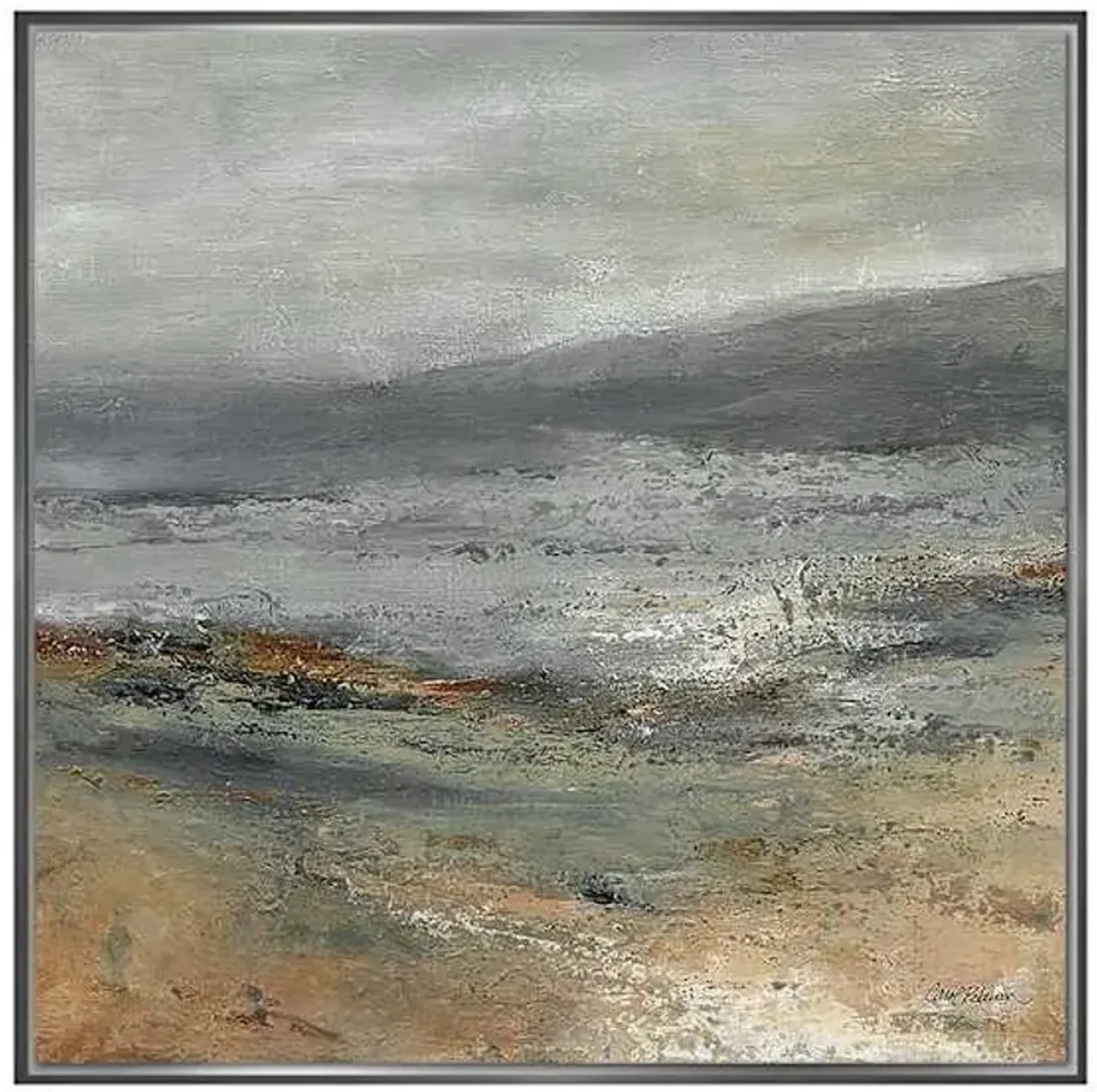 Framed Copper Mountain Textured Canvas Wall Art, 31"