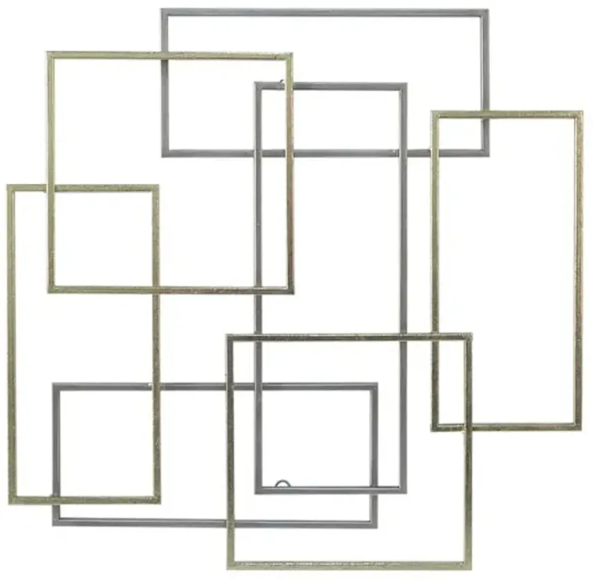 Crosby St. Gold & Silver Geo Metal Wall Art, 24"