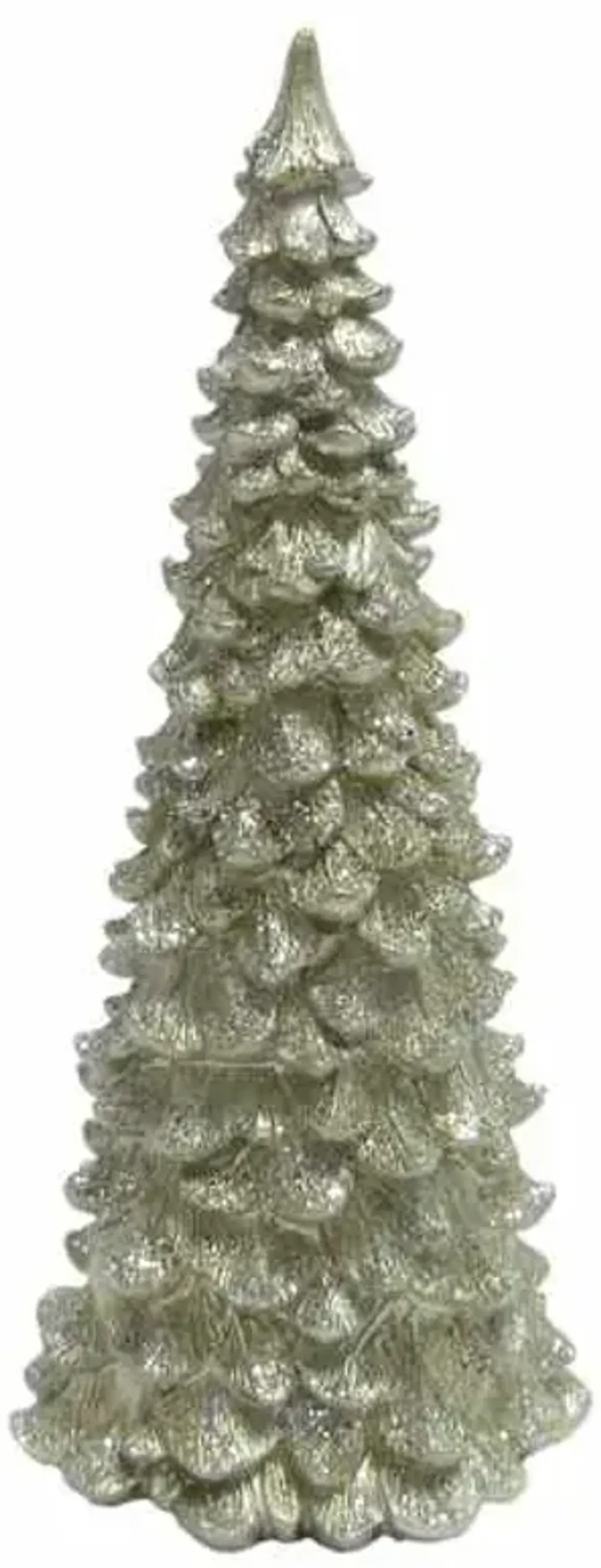 Champagne Glittered Gold Tree, 11.5"
