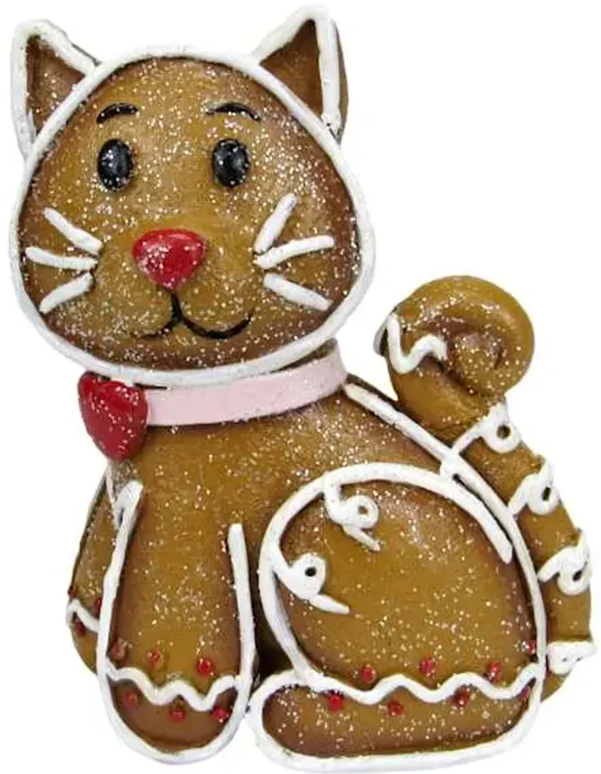 Gingerbread Cat Table Decor, 4.5"