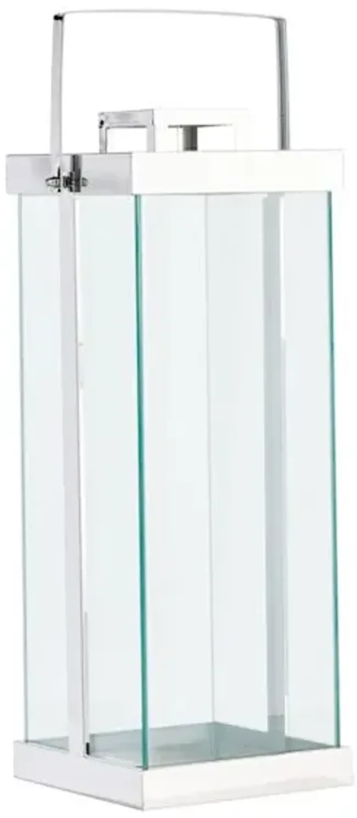 Laila Ali Metal & Glass Lantern, 19"