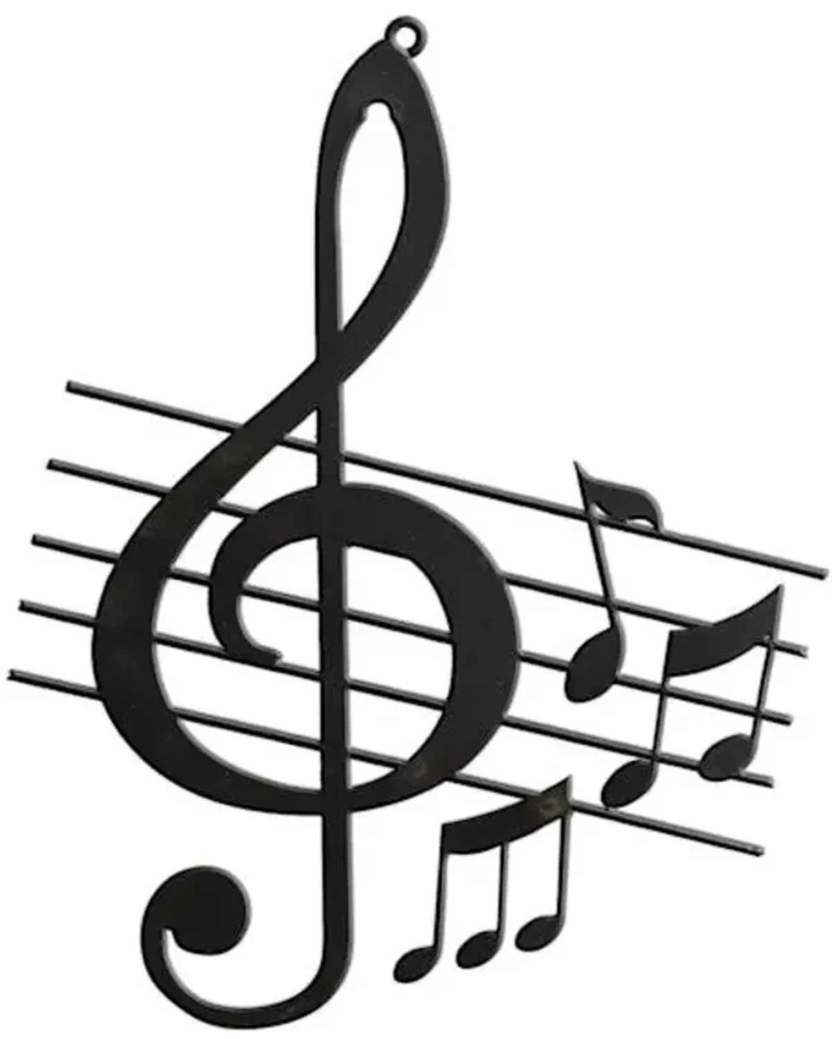 Metal Music Note Wall Art, 9x12