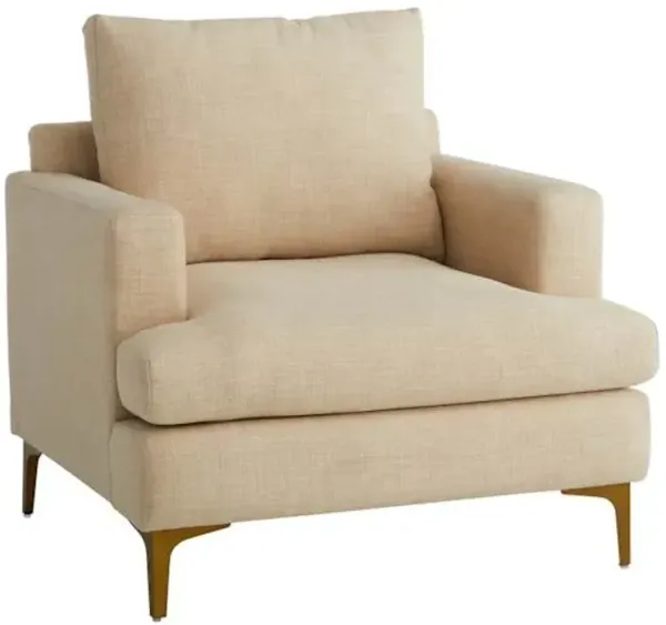 Crosby St. Tribeca Accent Chair, Ivory