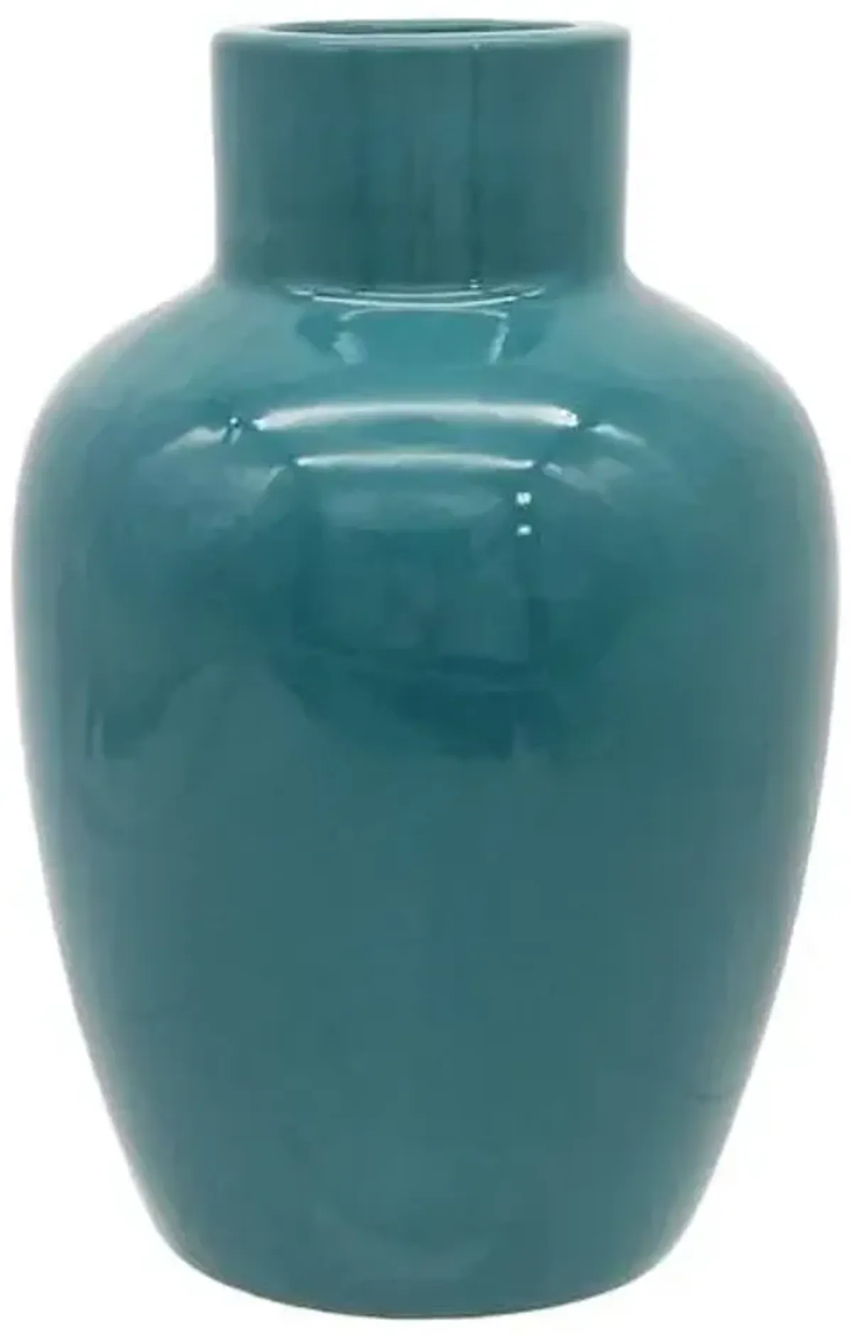 Blue Ceramic Vase, 5.7"