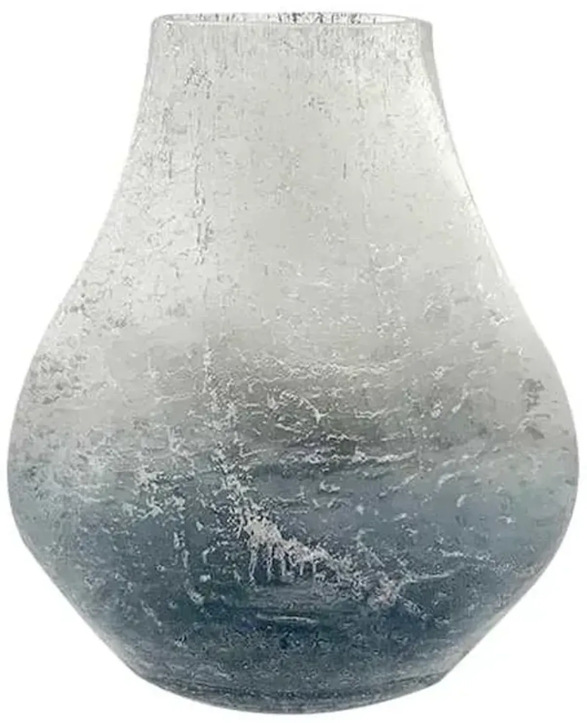 Laila Ali Smoke Ombre Glass Vase, 9"