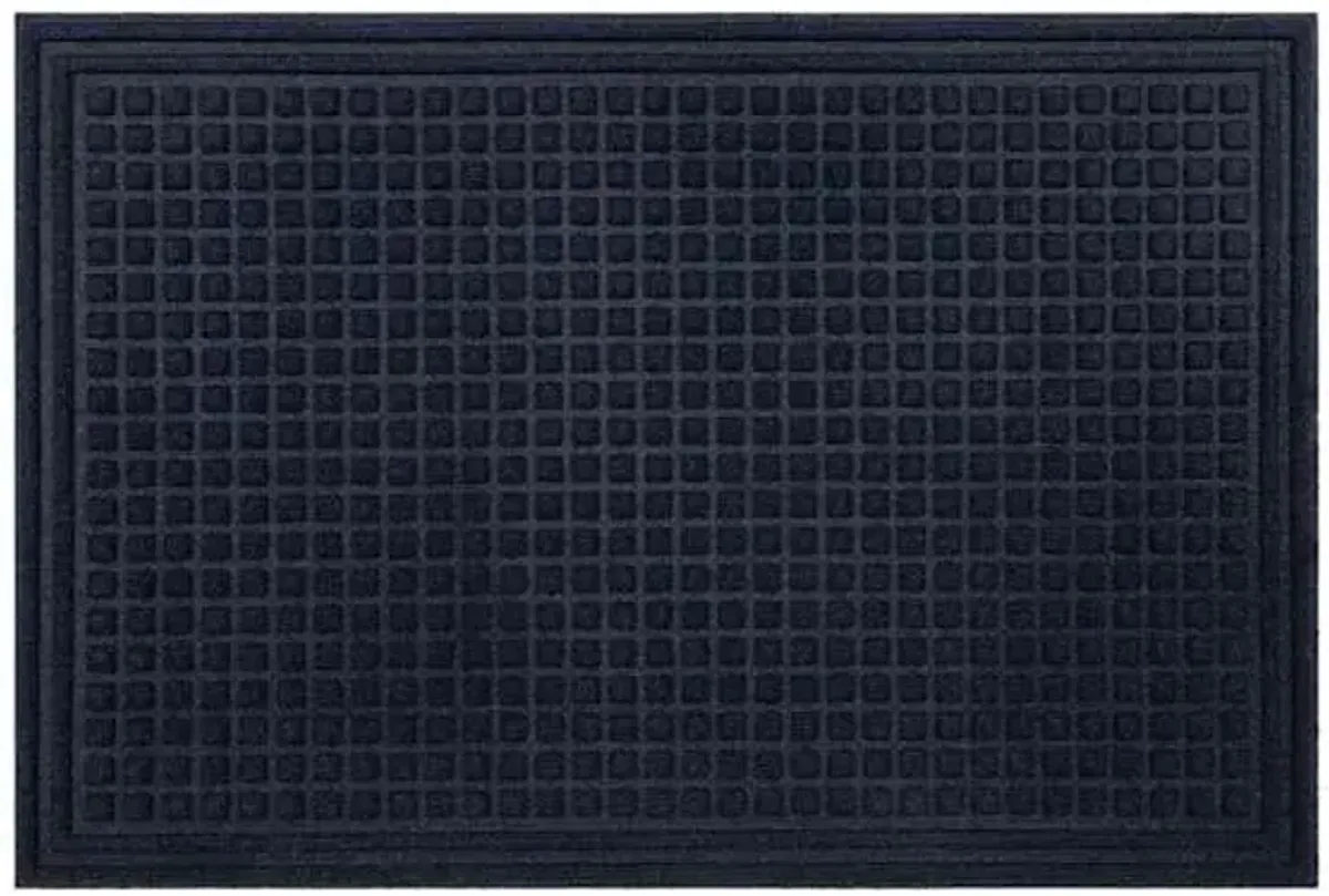 Blue Waffle Impressions Doormat, 24x36