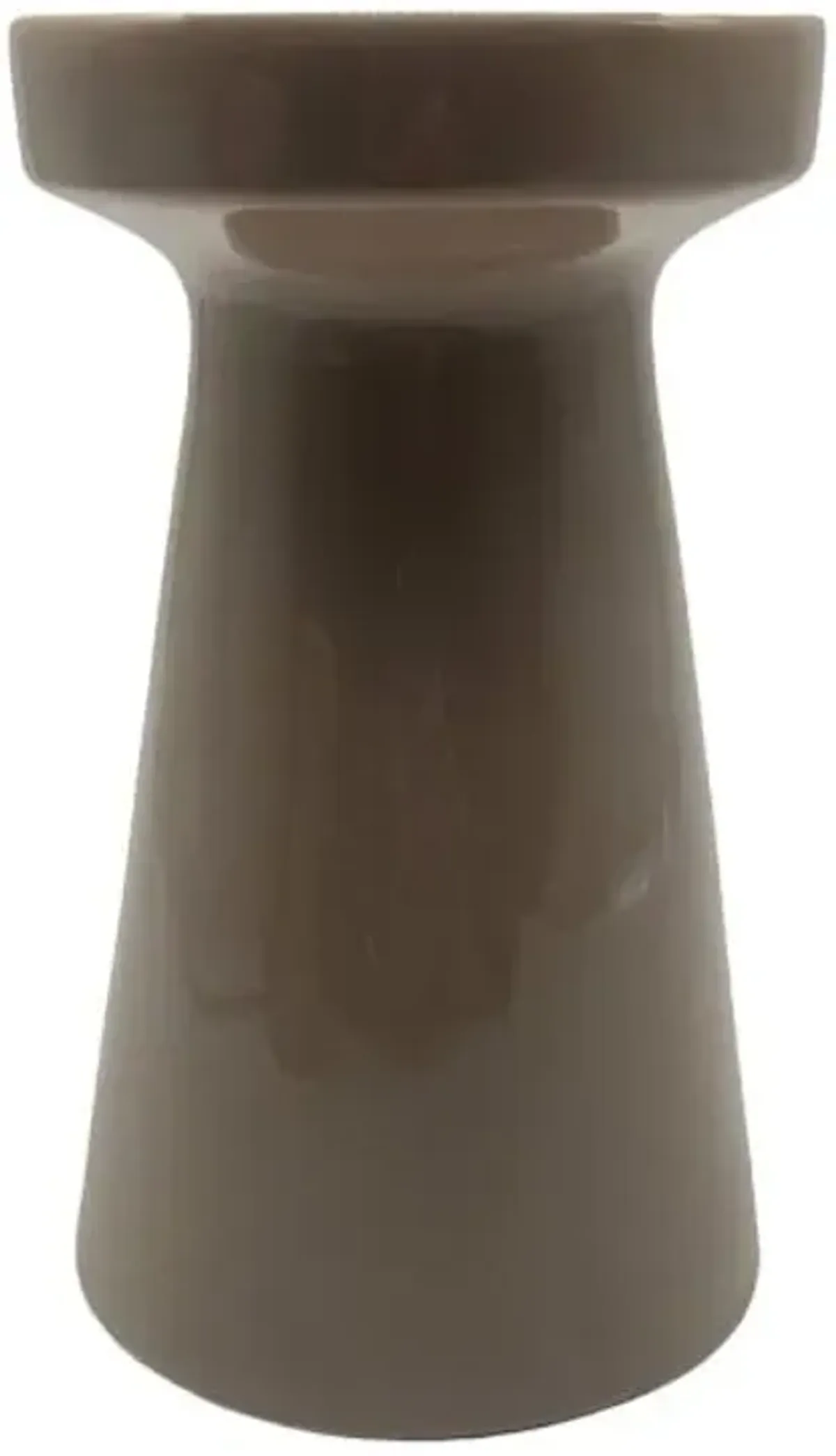 Tan Pillar Candle Holder, 4.5"