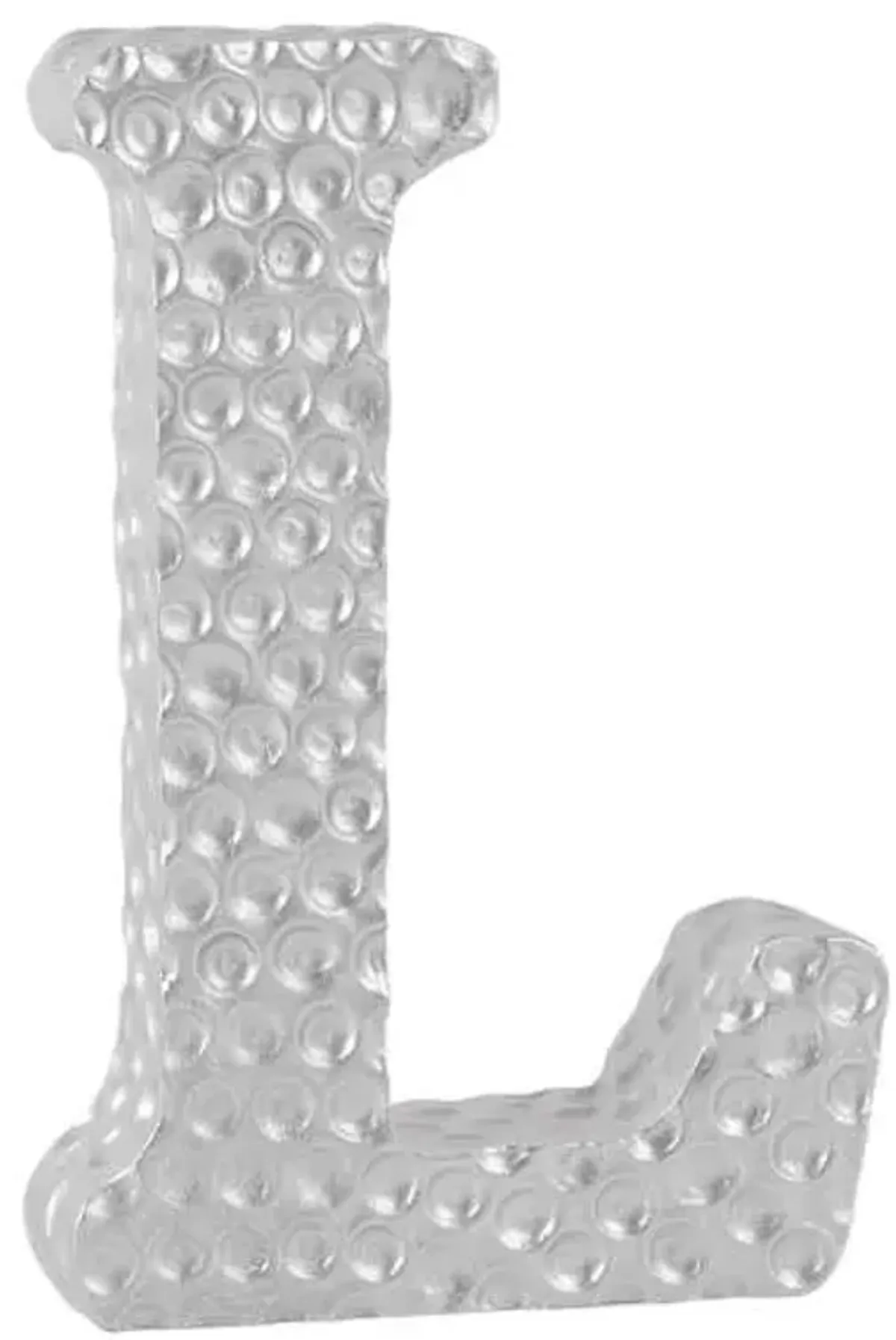 6" Silver Monogram Letter, L