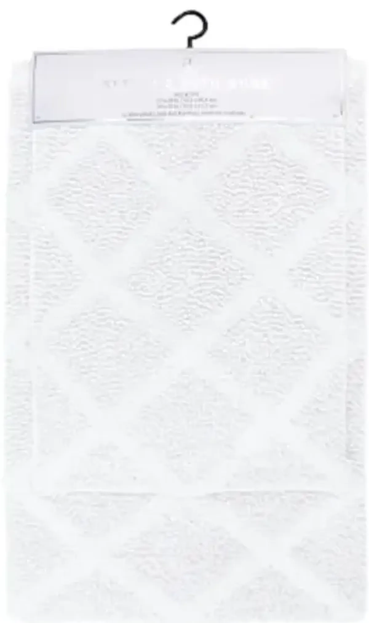 2-Piece Felicity White Bath Rug Set