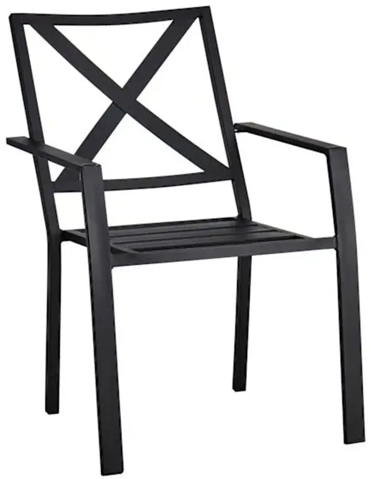 Grammercy Black X-Back Patio Dining Chair
