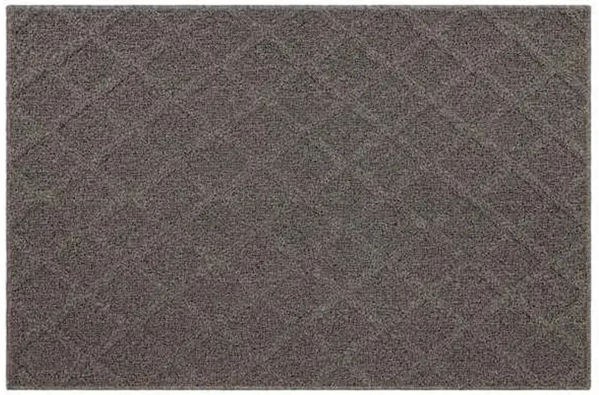 Adair Grey Diamond Design Washable Accent Rug, 30x45