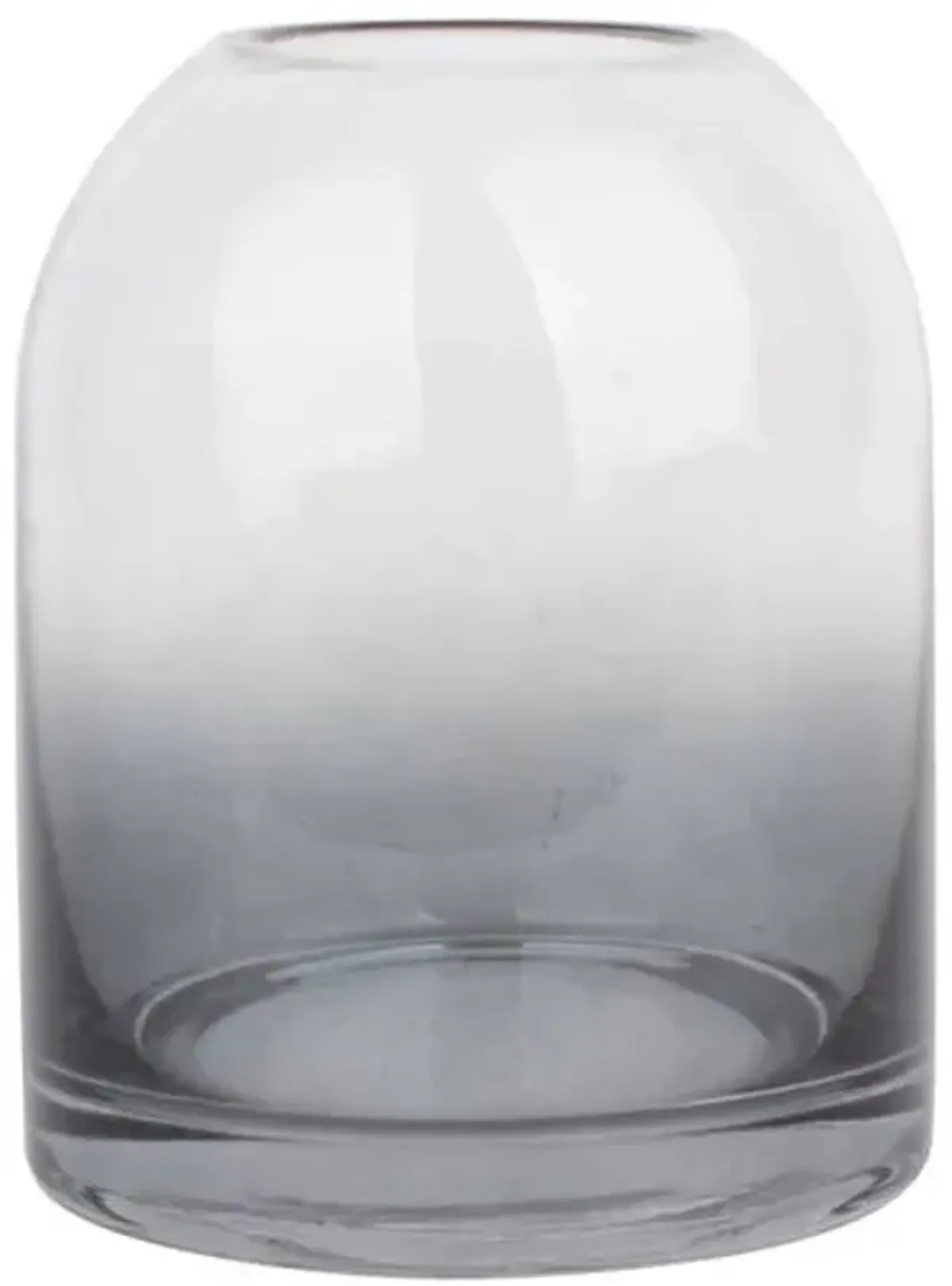 Black Ombre Glass Vase, 5"