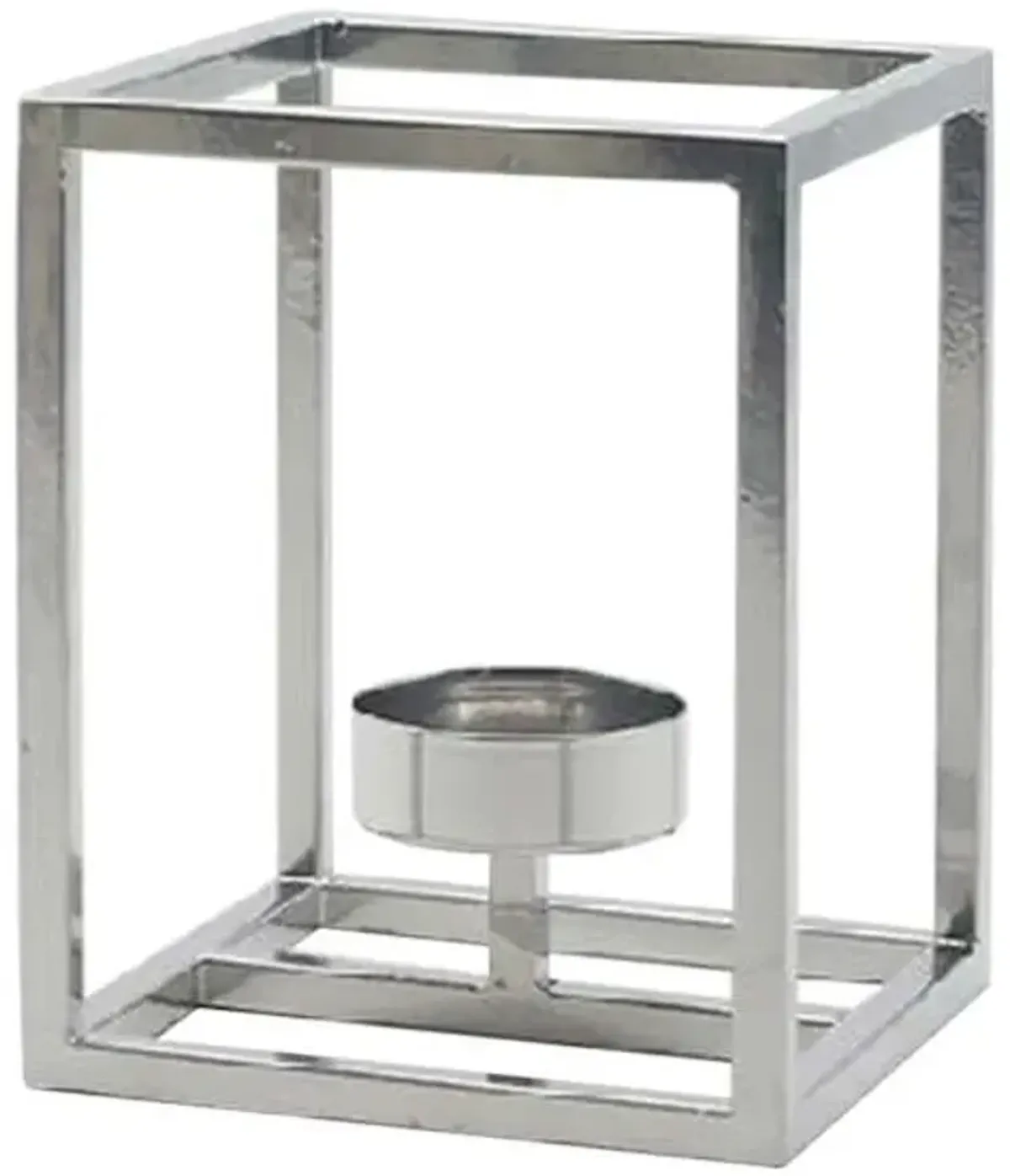 Square Metal Candle Holder, 6"