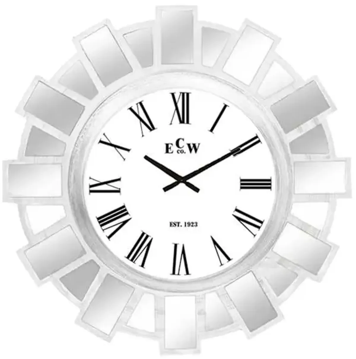 Grey Round Wall Clock, 30"