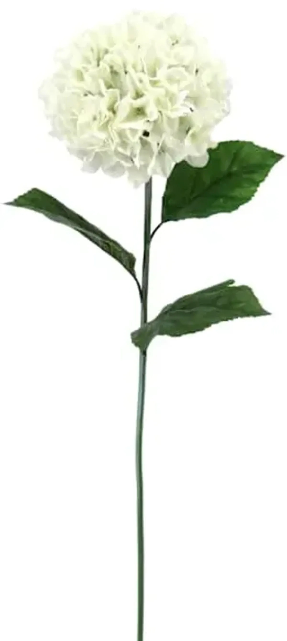 Large White Hydrangea Floral Stem, 37.5"