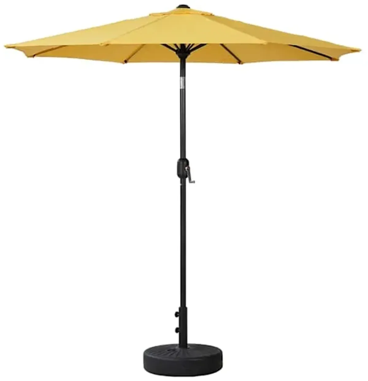Yellow Crank & Tilt Round Patio Umbrella, 7.5'