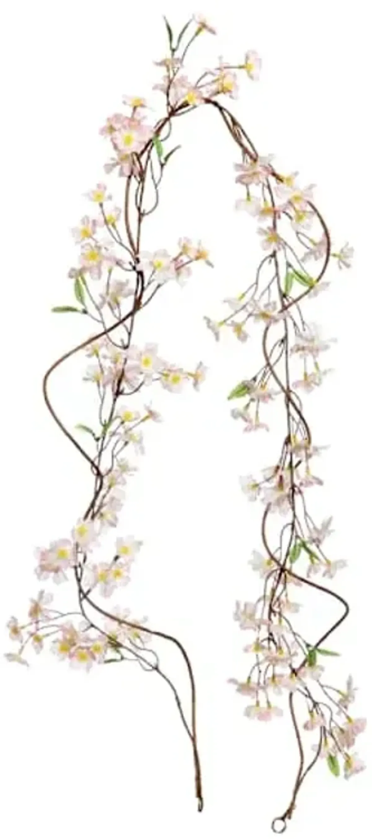 Hanging Pink Peach Blossom Flowers, 72"