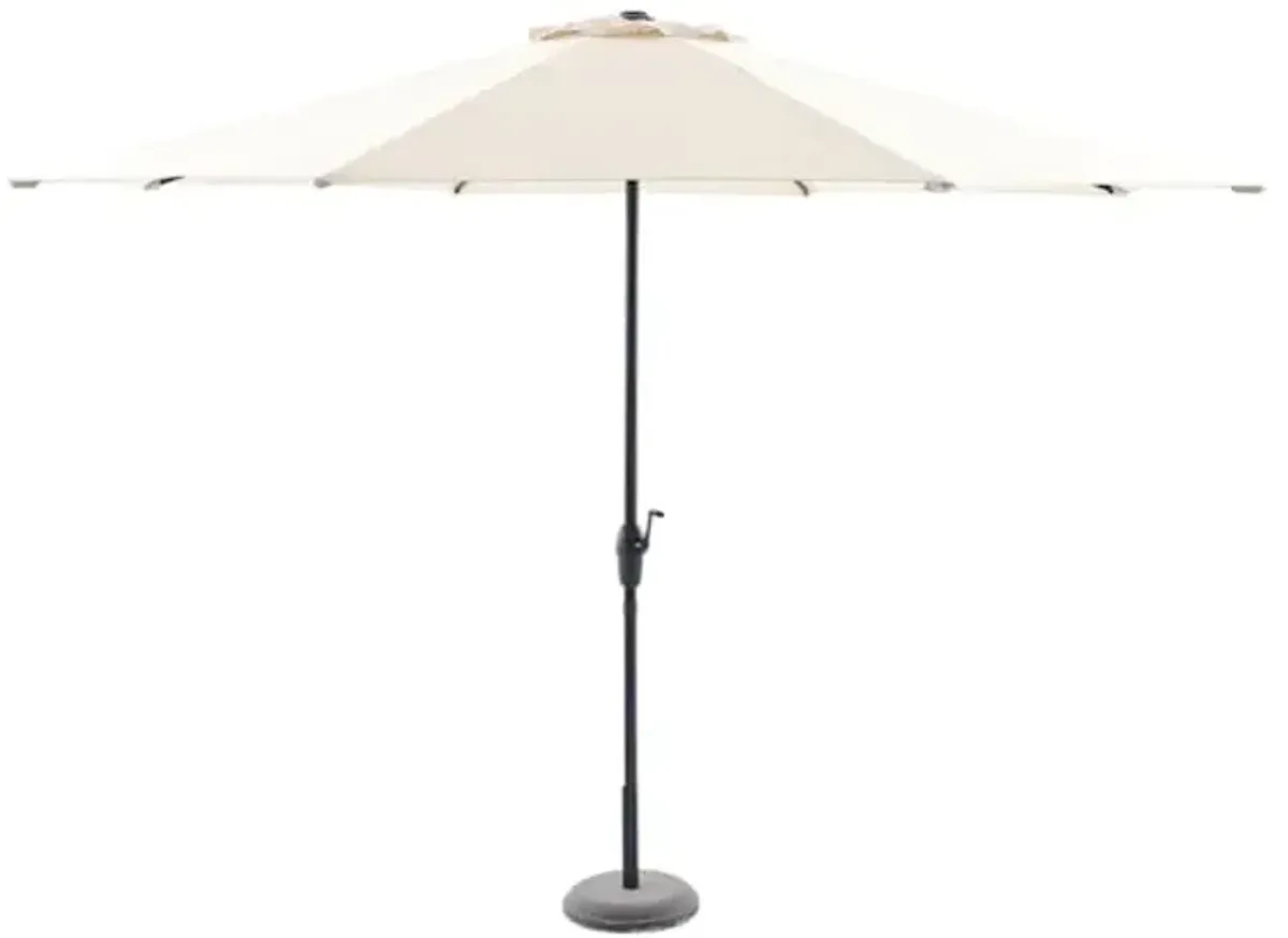 Tan Crank Round Patio Umbrella, 11'