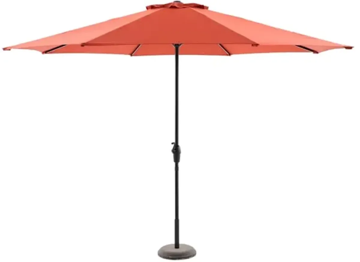 Red Crank Round Patio Umbrella, 11'