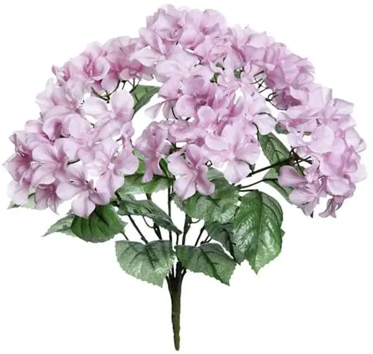 6-Head Purple Hydrangea Floral Spray, 17"