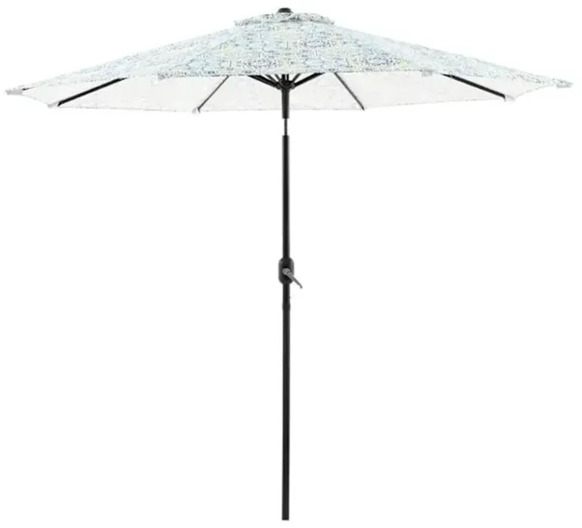 Calista Turquoise Crank & Tilt Round Patio Umbrella, 9'