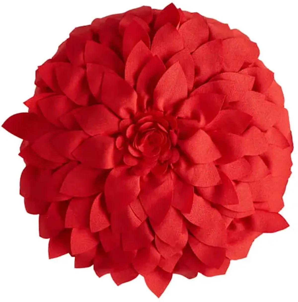 Poppy Red Petal Outdoor Throw Pillow, 18"