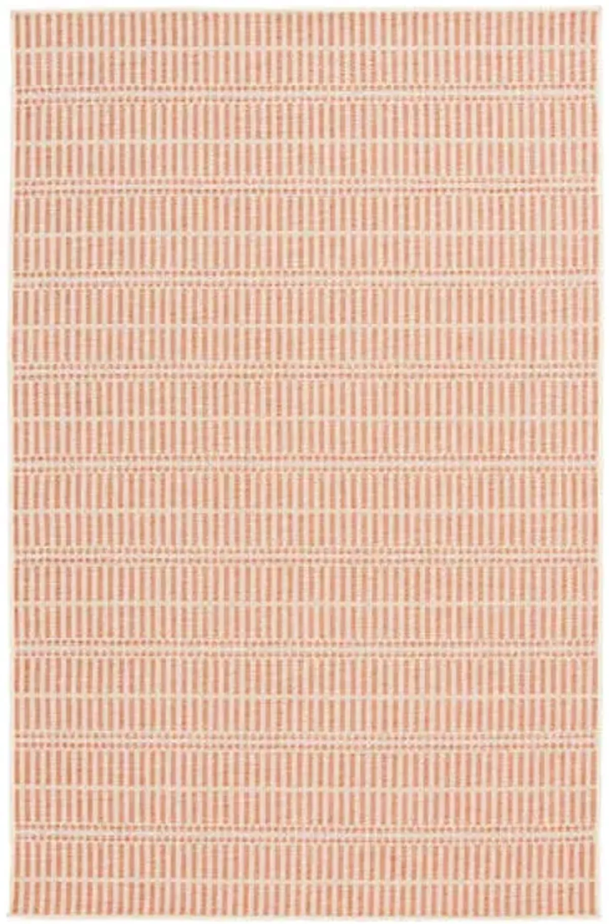 (E440) Clyde Peach Striped Outdoor Area Rug, 5x7