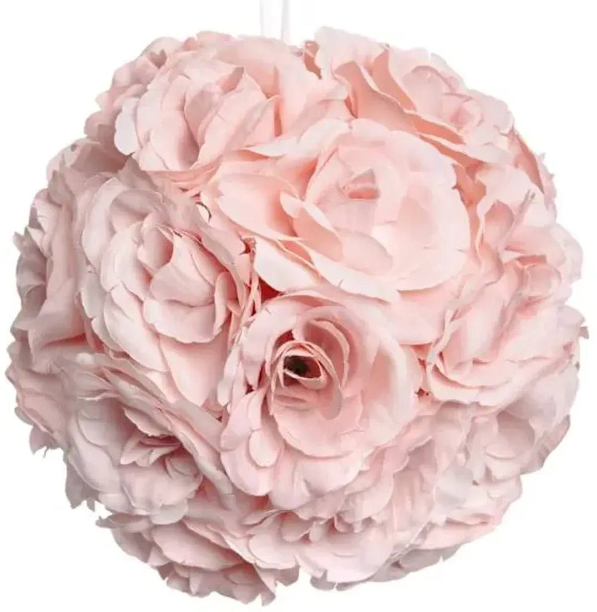 Pink Rose Kissing Ball, 8"