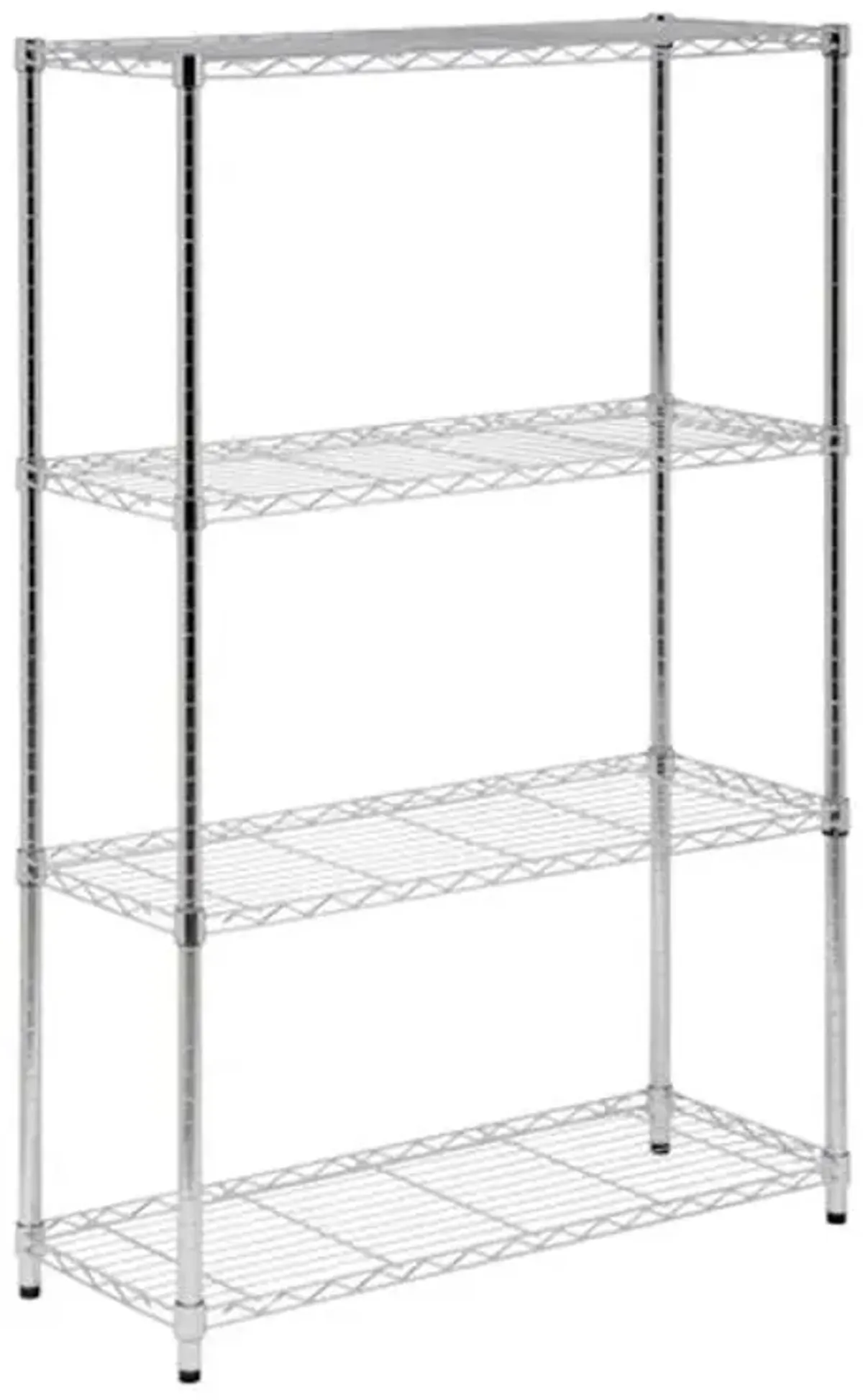 4-Tier Metal Shelving Unit, Chrome