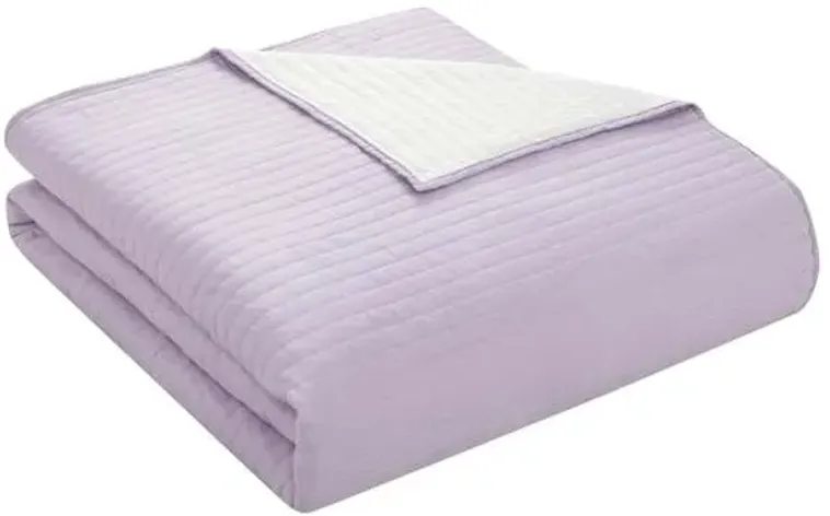 Tiny Dreamers Purple Reversible Quilt, Twin