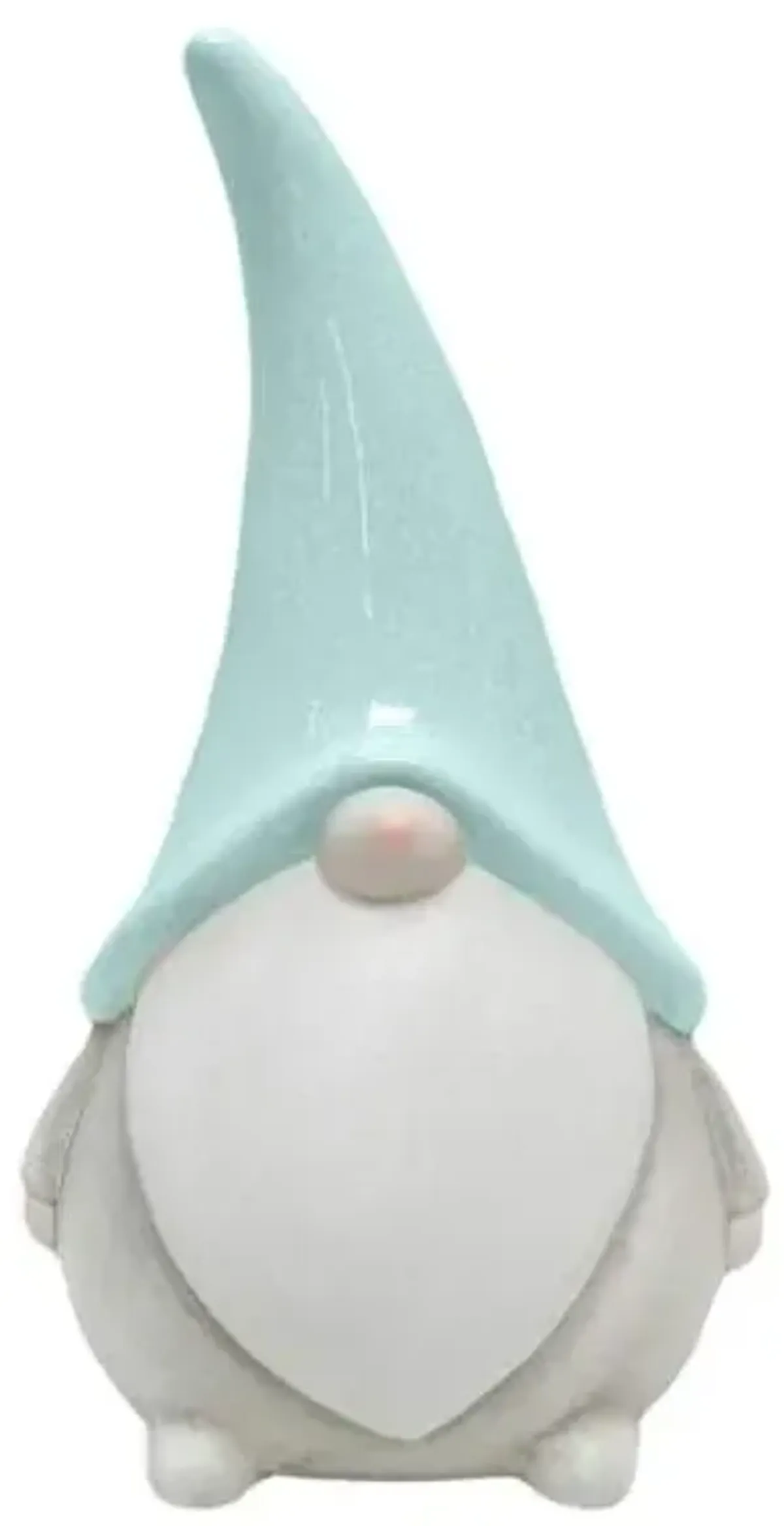 Sunny Club Outdoor Light Blue Terracotta Gnome Garden Statue, 14"