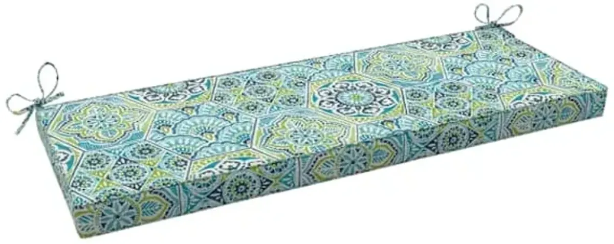 Calista Teal Outdoor Bench Cushion