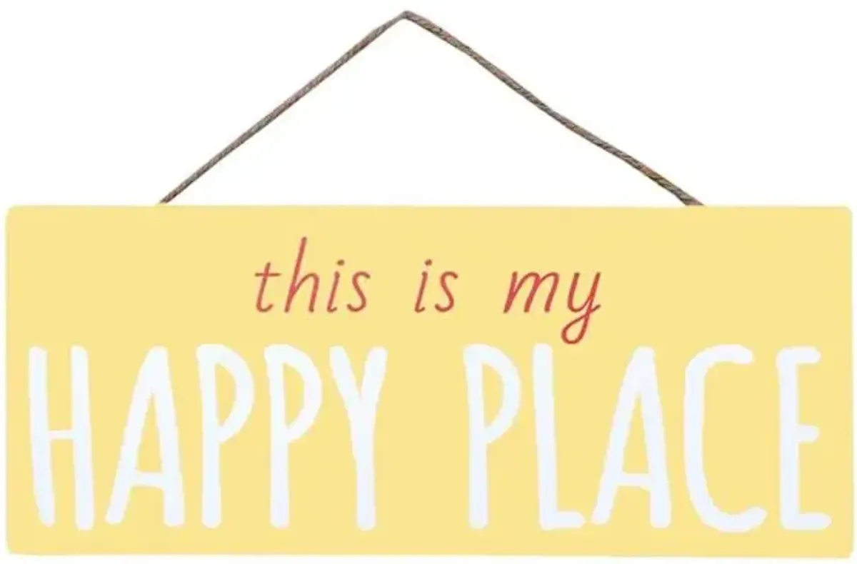 This Is My Happy Place Metal Outdoor Wall Decor, 12"