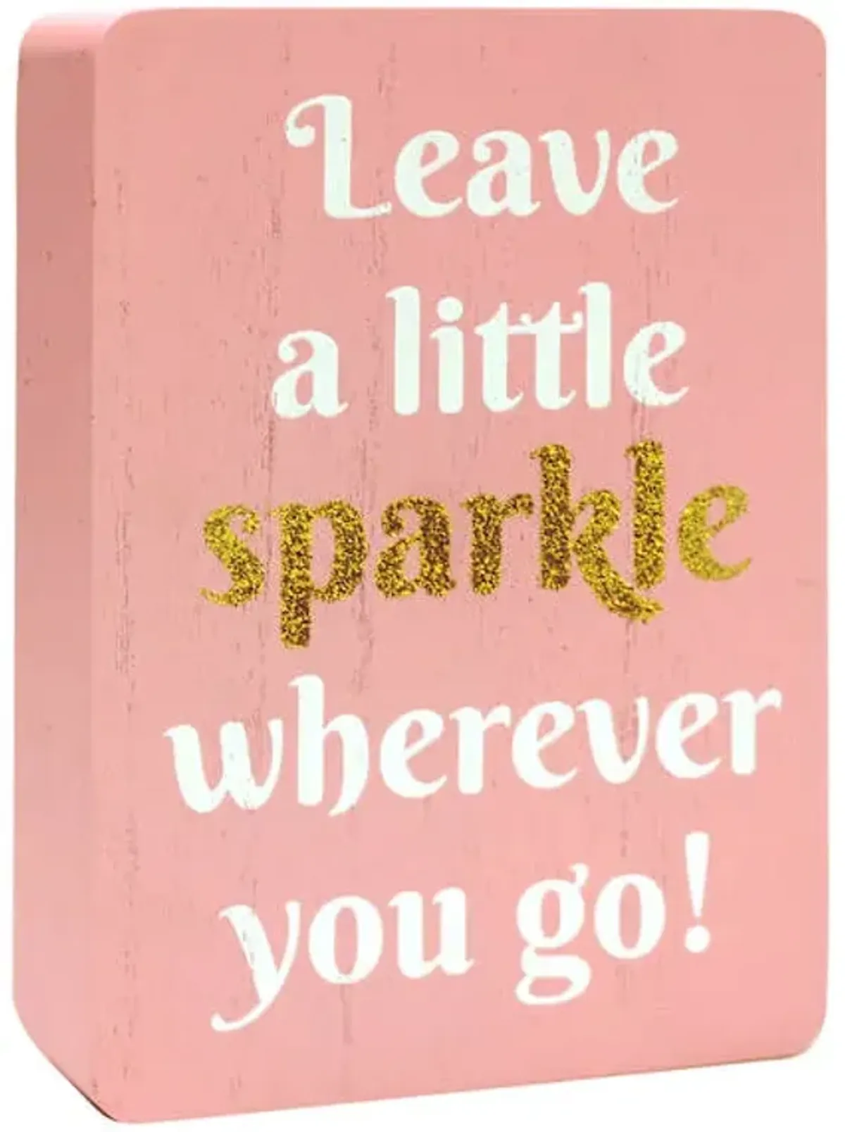 Tiny Dreamers Leave a Sparkle Block Sign, 5x7