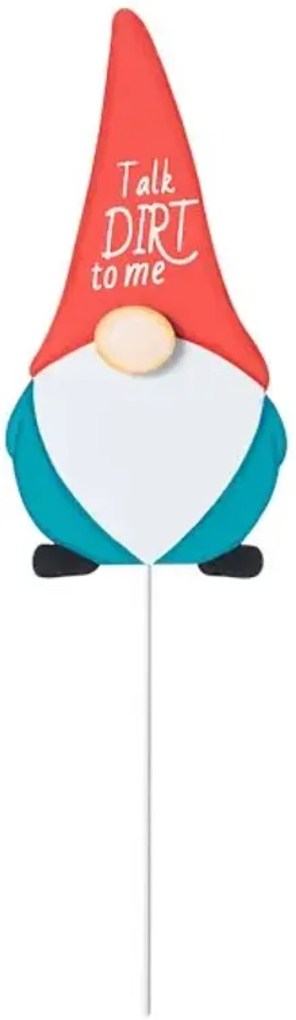 Sunny Club Talk Dirt to Me Gnome Yard Pick, 16"