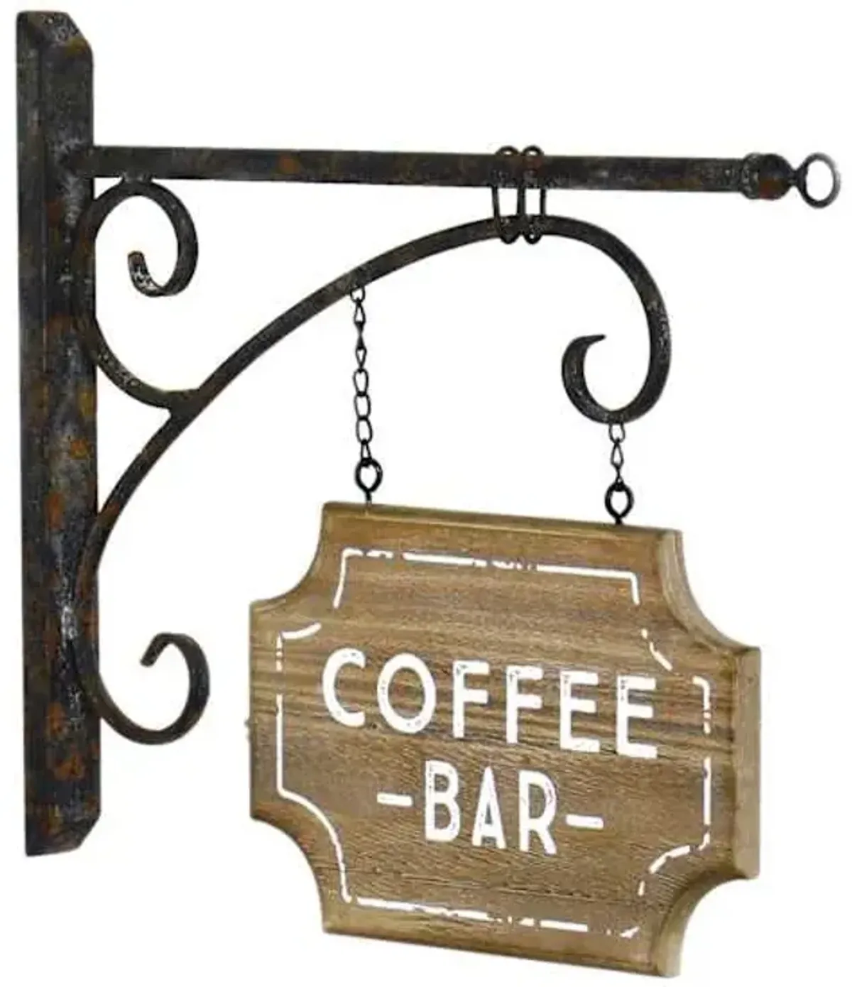Coffee Bar Hanging Wall Sign, 16x13