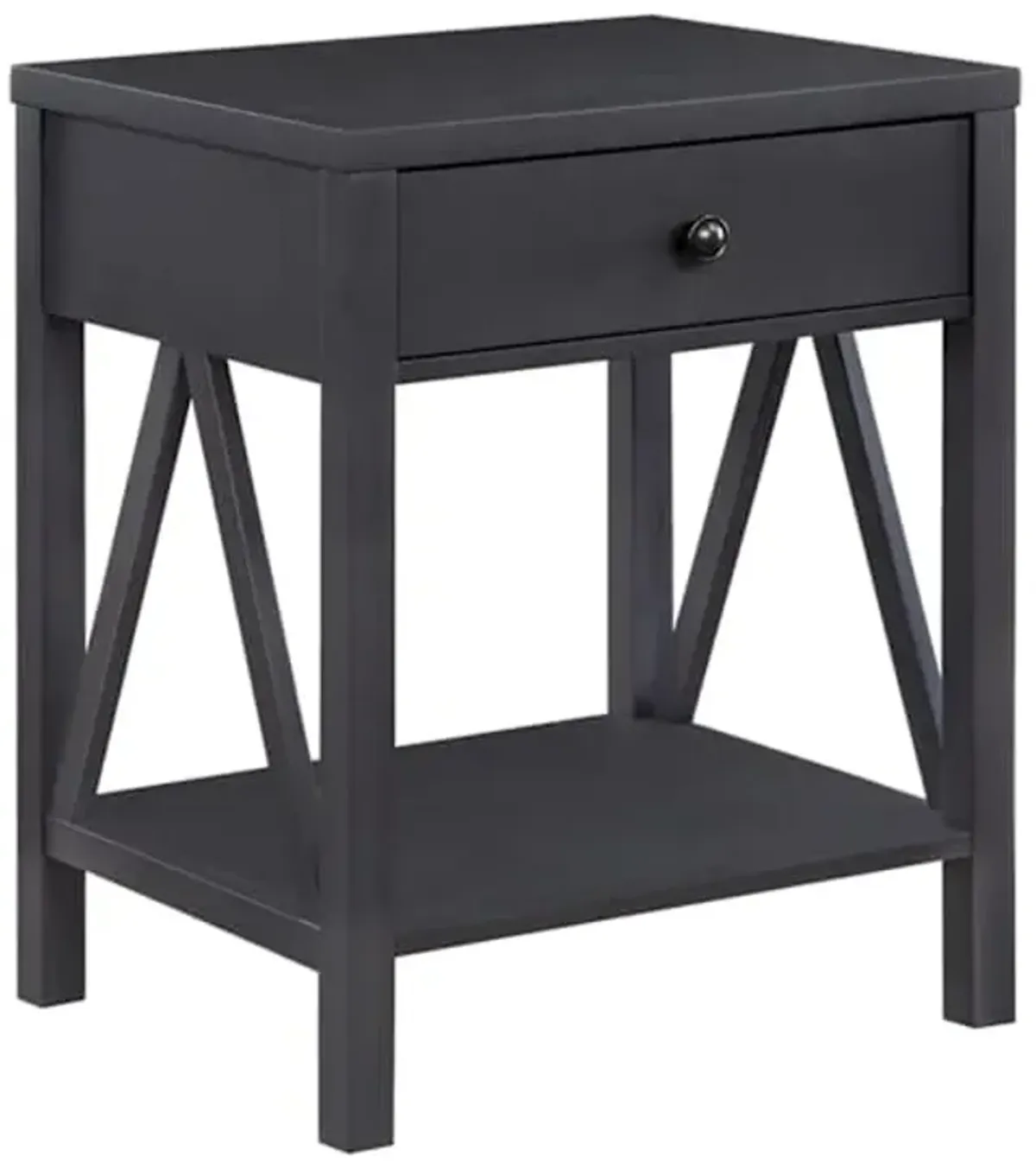 Ayres 1-Drawer Accent Table, Grey