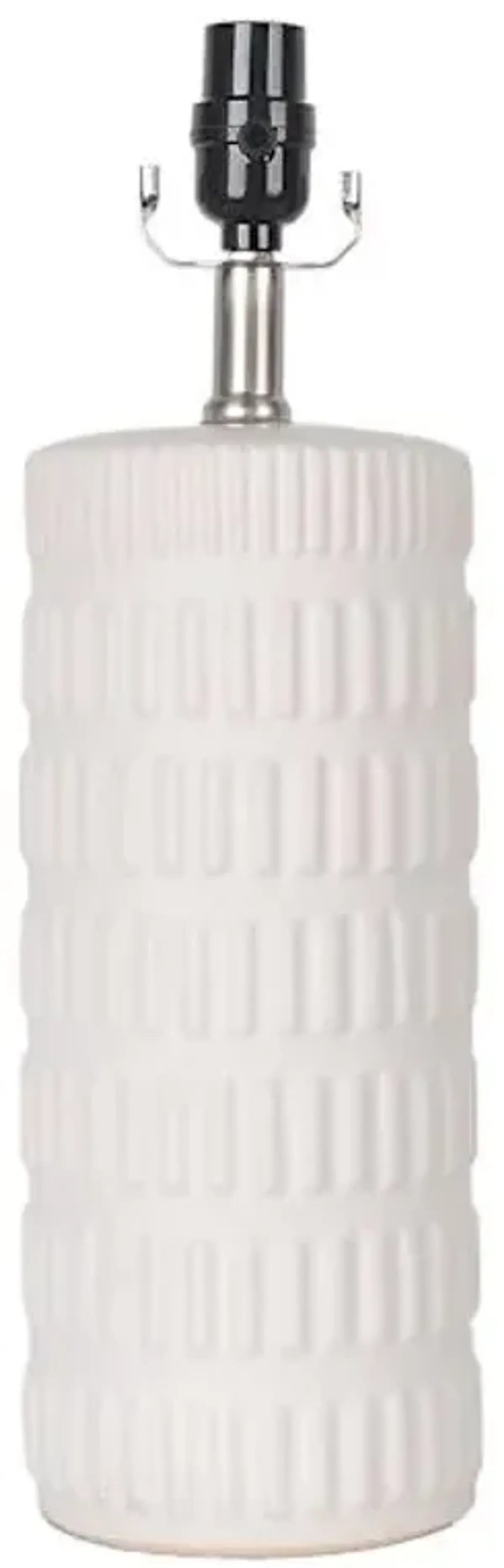 Tracey Boyd 18In White Matte Ceramic Accent Lamp