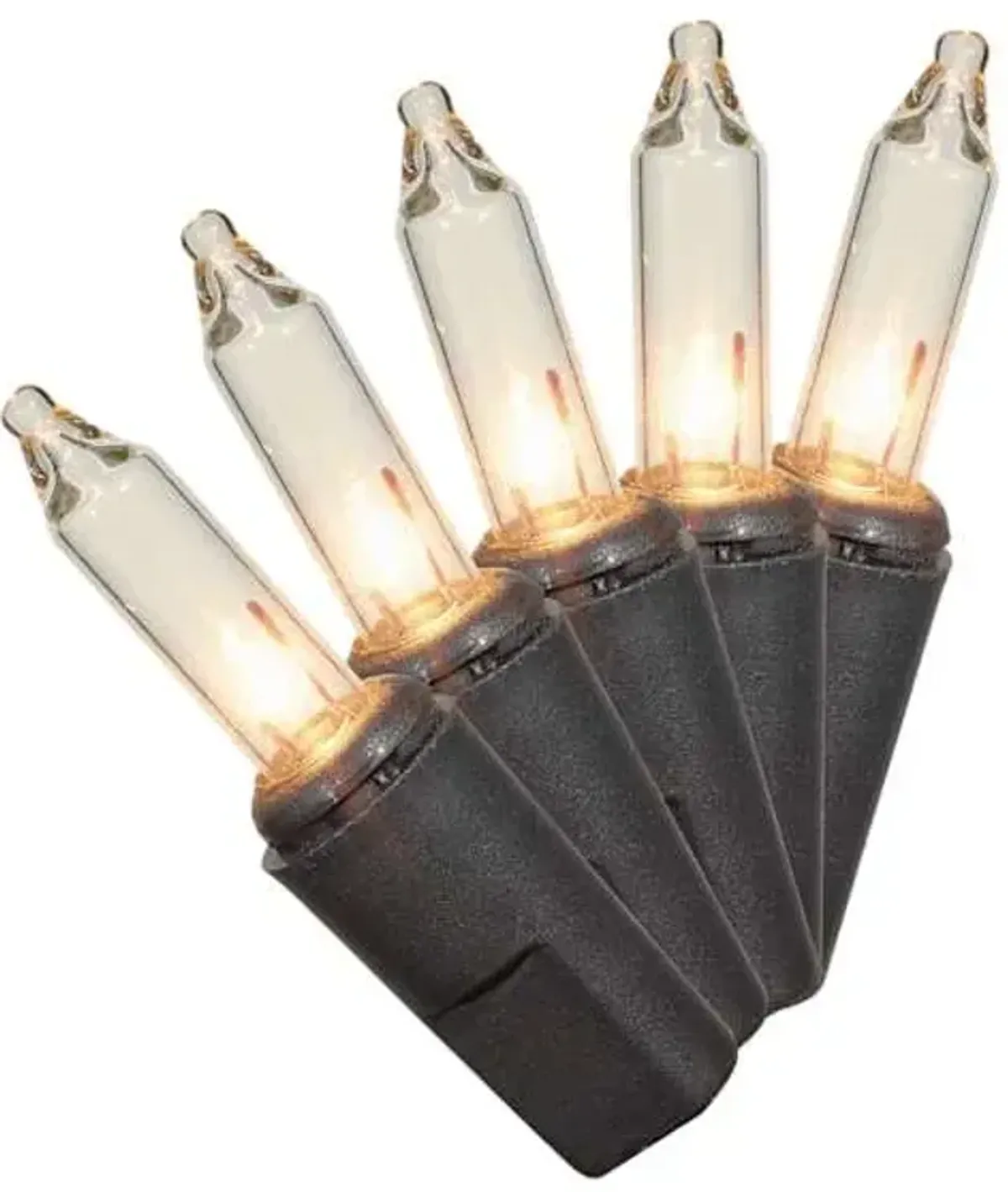 100-Count Clear Mini Lights with Black Wire