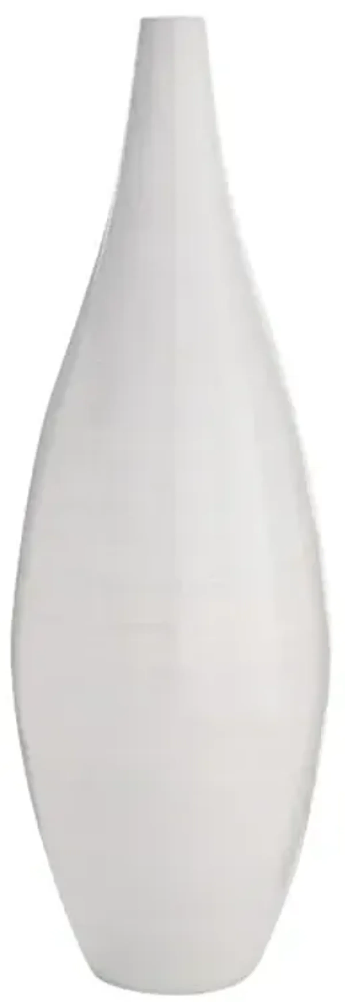 White Bamboo Vase, 36"
