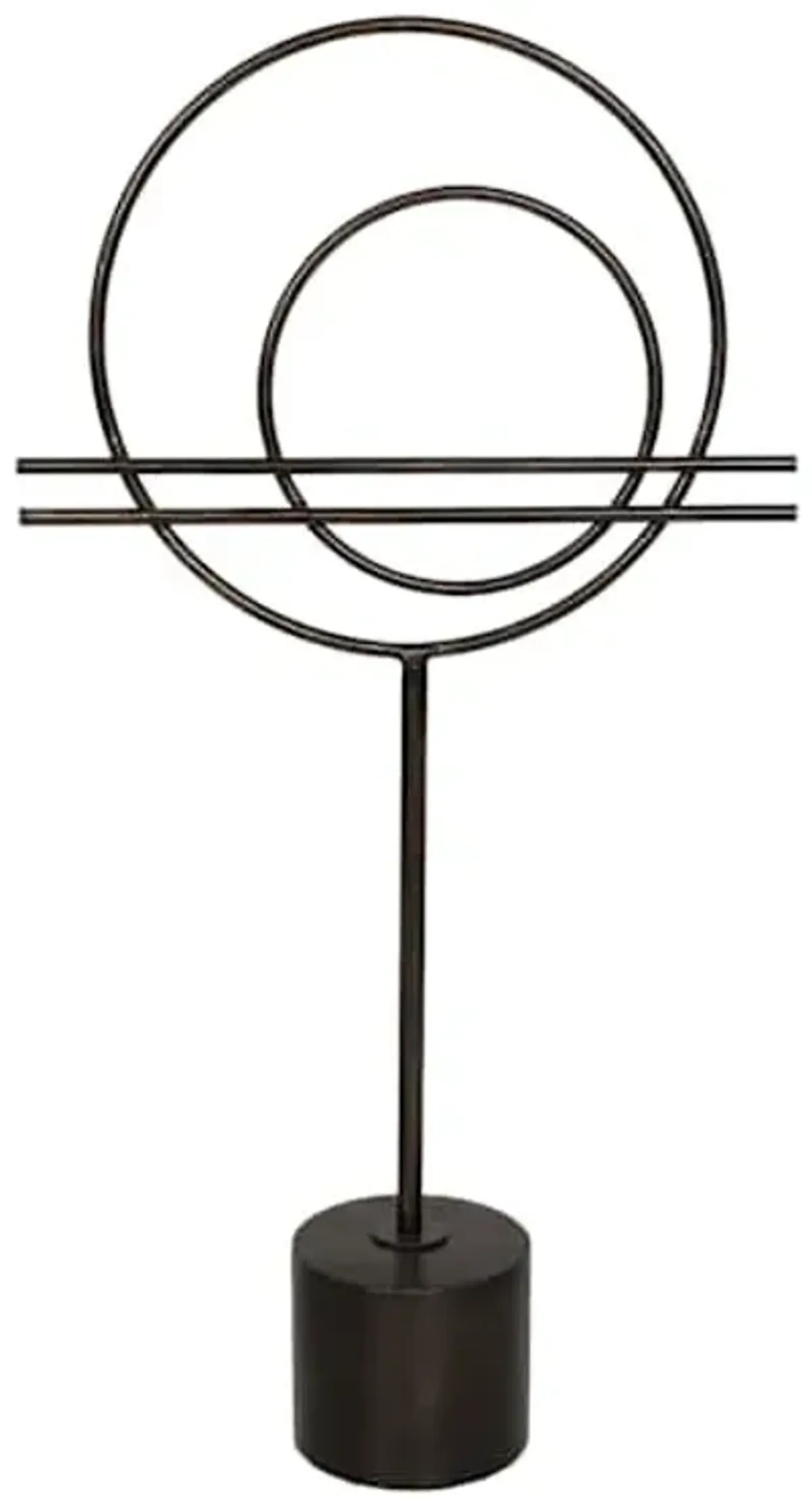 Circle with Stand Metal Decor, 29"
