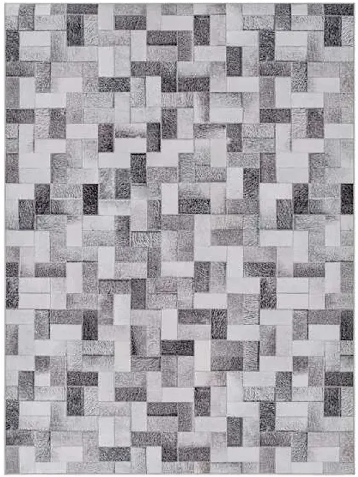 (D537) Crosby St. Nova Grey Printed Area Rug, 5x7