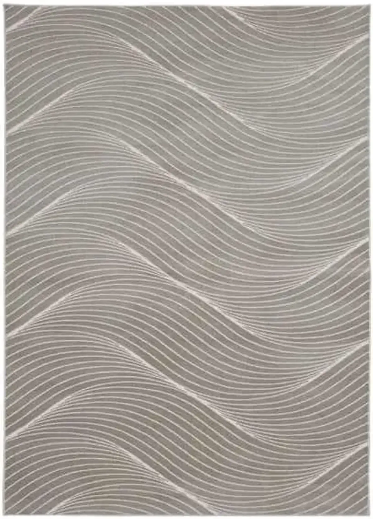 (B758) Channing Beige Swirled Area Rug, 5x7
