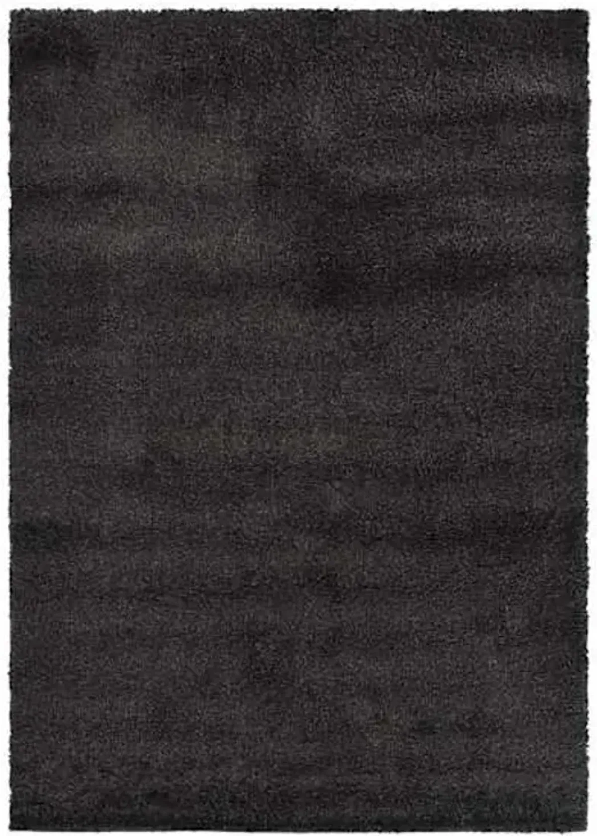 (C180) Parma Dark Grey Shag Area Rug, 5x7