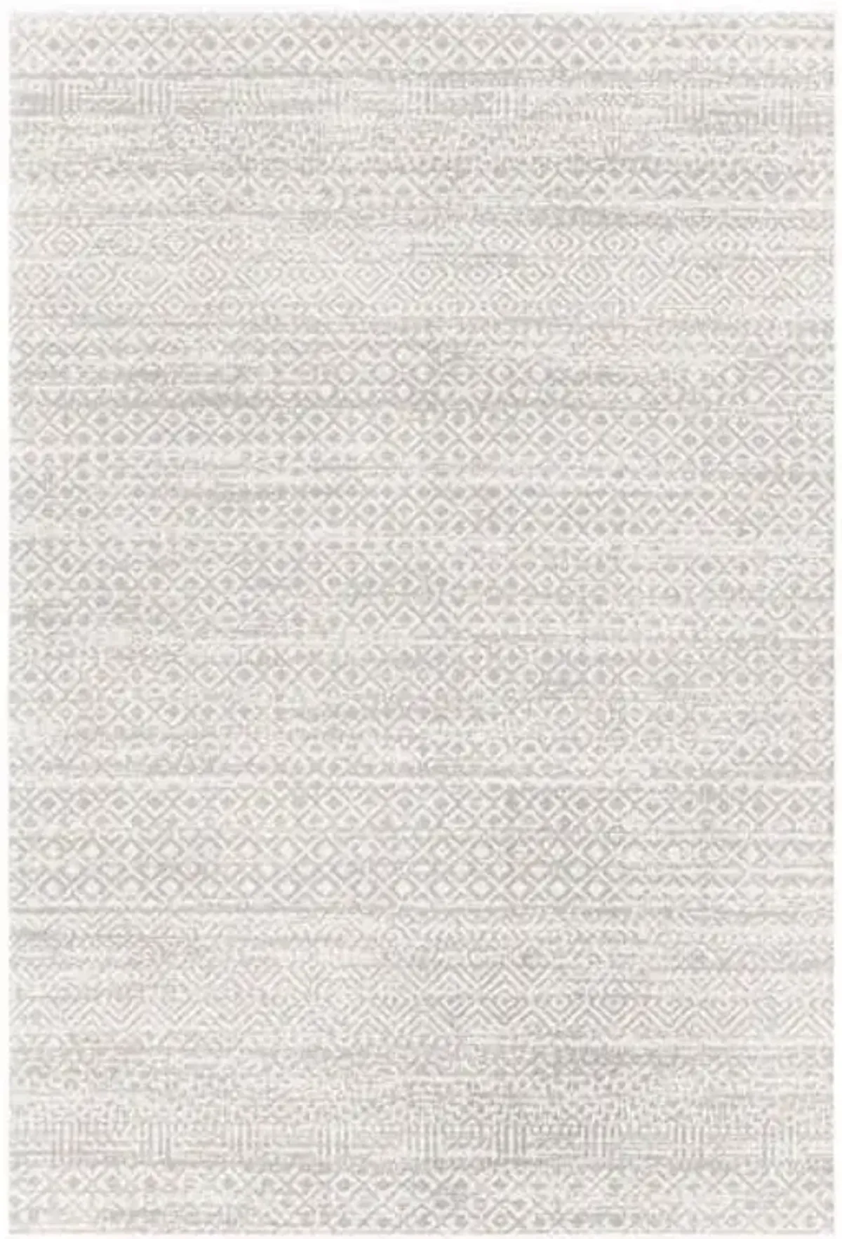 (D556) Lavadora Grey Global Design Washable Area Rug, 5x7