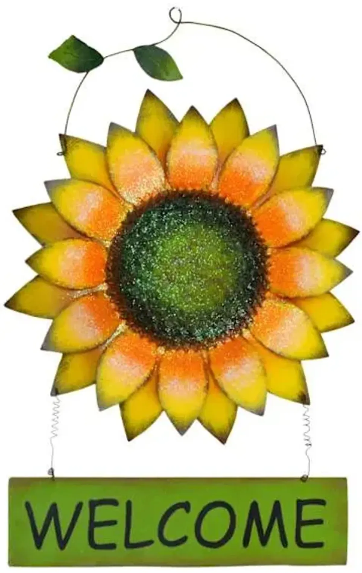 Welcome Sunflower Outdoor Wall Decor, 15.3"