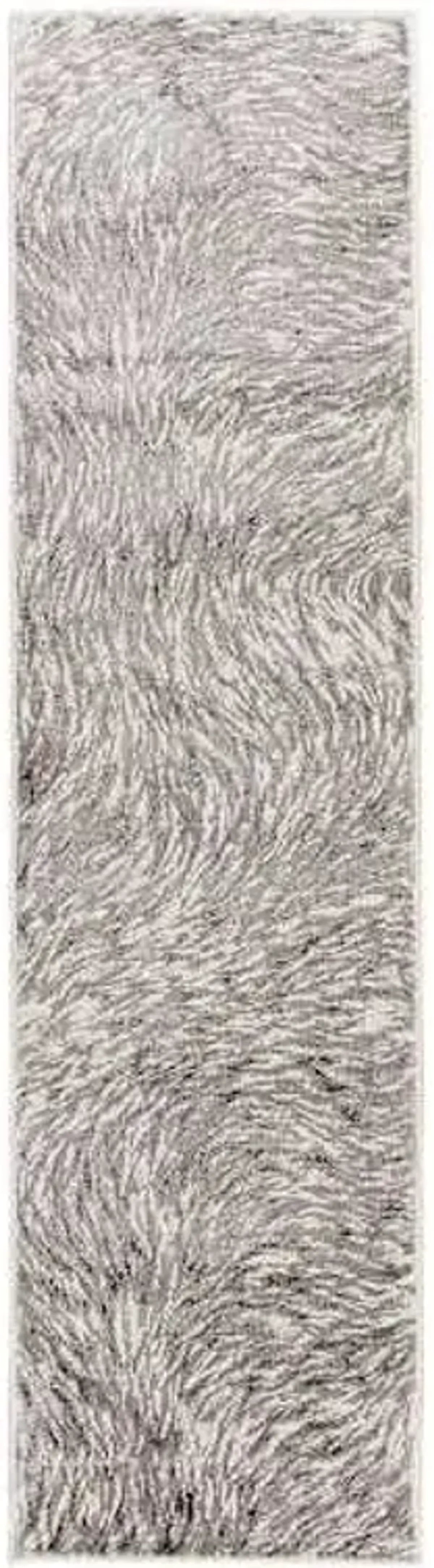 (A480) Camden Chandra Grey Abstract Runner, 2x6