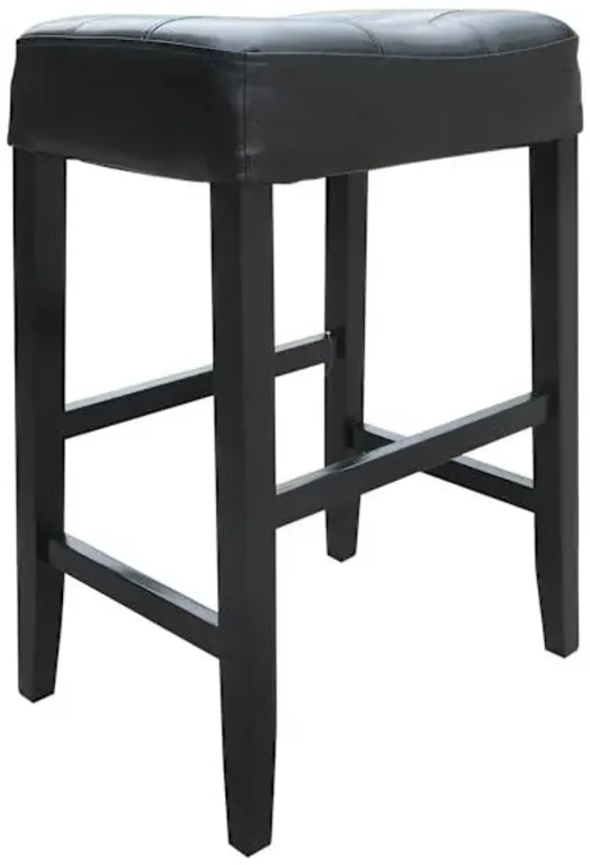 Madison Black Backless Barstool, 29"