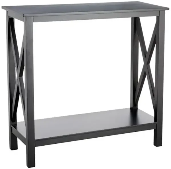 Xavier Black Console Table, 30"