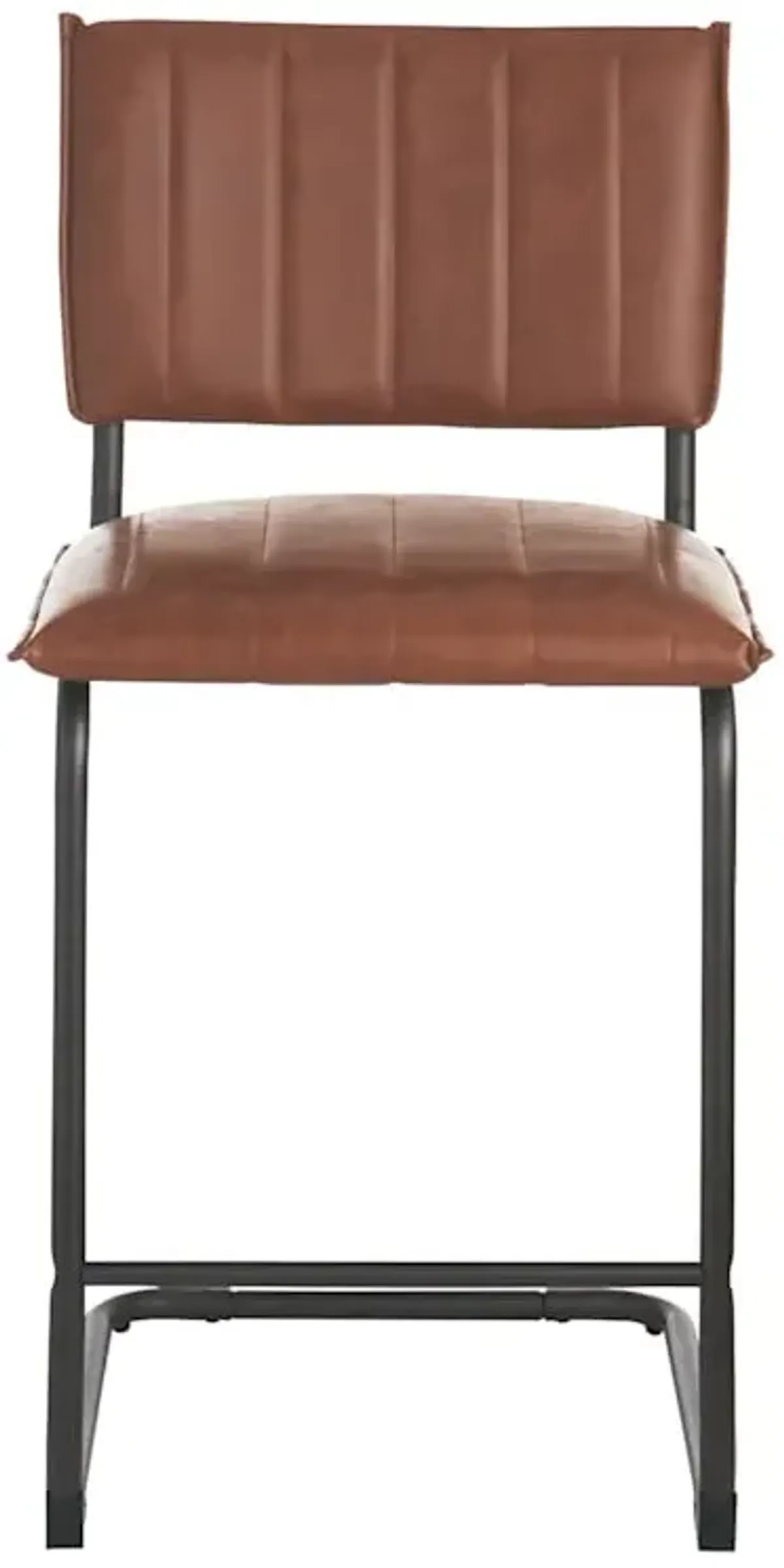 Crosby St. Luka Faux Leather Counter Stool, Light Brown